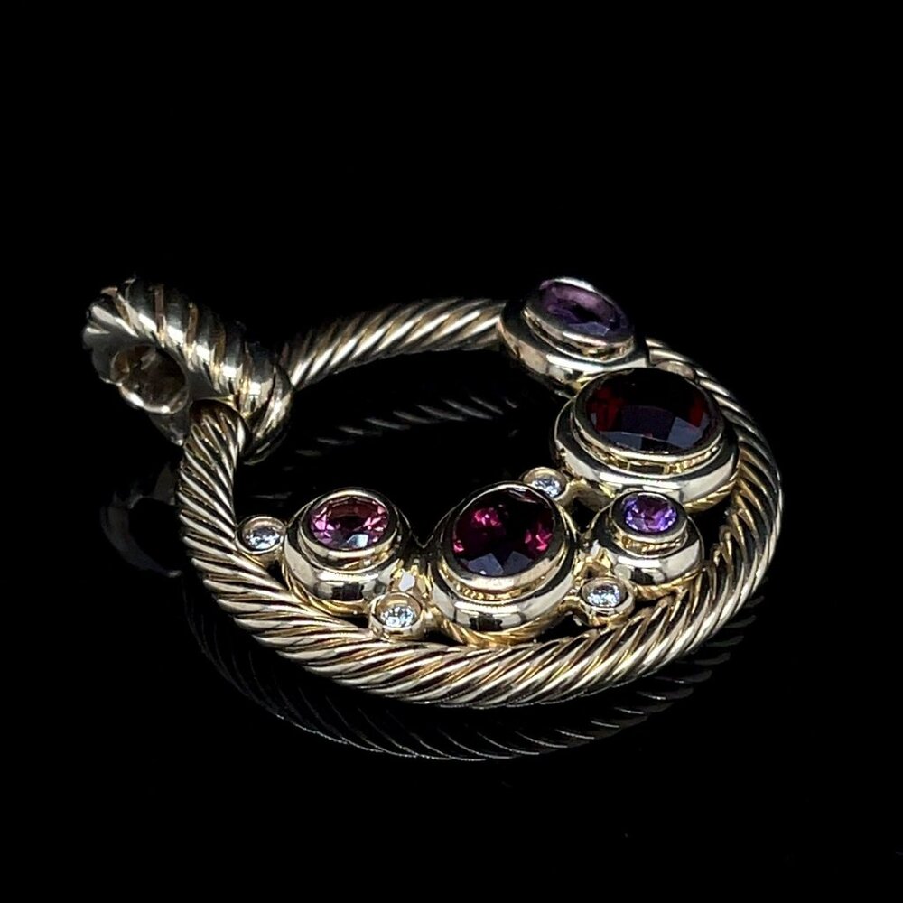 David Yurman Mosaic Collection Pendant - Picture 3 of 7